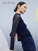羊绒桑蚕丝半开襟套衫 SJS95W034K 商品缩略图3