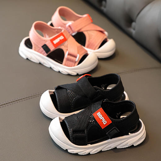 「四款配色！清凉一夏」2023夏季新款儿童凉鞋男软底防滑女童男童小童宝宝小公主沙滩童装鞋子 商品图2