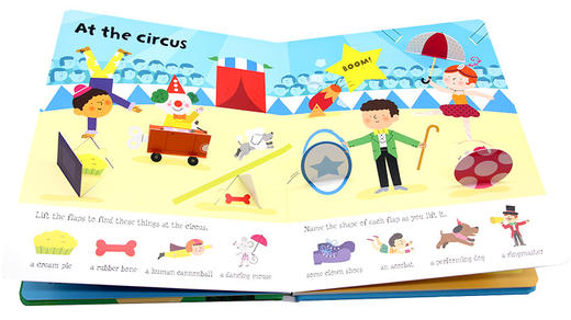 形状认知翻翻书 英文原版 Usborne Lift-The-Flap Shapes 尤斯伯恩图书 英文单词幼儿早教英语启蒙绘本 英文版 进口书籍 商品图2