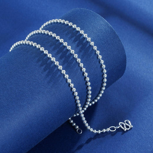 S990银佛珠项链【XL009】【XL010】搭配链2303 商品图4