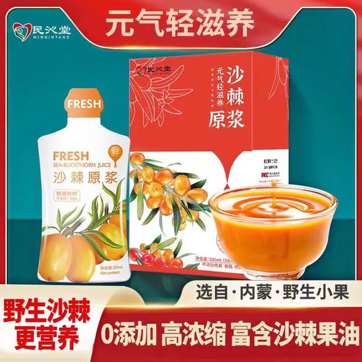 【拍3更实惠】民沁堂沙棘原浆 纯原浆果汁小果 0添加 高浓缩 富含沙棘 商品图0
