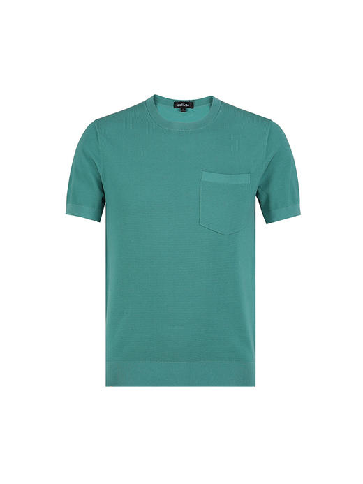 callisto绿色棉混纺T恤 SSTSS143C 商品图3