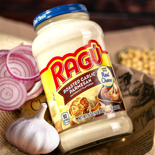 美国乐鲜乐古烤蒜味帕玛森芝士调味酱453g/030288 异域风情浓郁香蒜增色提鲜 商品图0