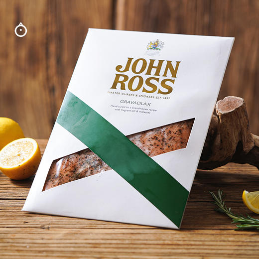 企鹅市集|英国John Ross苏格兰传统烟熏三文鱼200g 原味/莳萝/威士忌/茶味4口味可选 商品图3