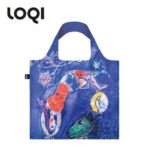 德国LOQI环保袋万用袋合集  时尚艺术环保万用袋 折叠大容量单肩手提购物袋承重40斤防泼水 梵高 莫奈 巴斯奎特  蒙德里安 夏加尔 商品图14