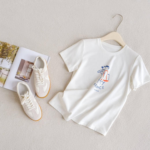 【一线代工厂】女士纯棉韩系休闲T恤衫 商品图10