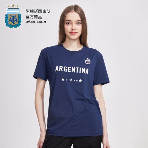 【三星冠军款】阿根廷队官方商品丨速干短袖T恤运动健身训练服夏 商品图3