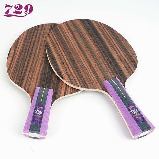 新款729 2023款芳碳纤维黑檀7黑檀七层全木进攻型乒乓球拍AJ400 商品图4