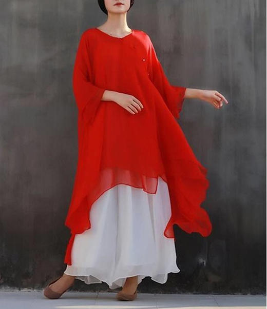 裁缝学苑 AW38中国风禅服汉服套装1:1实物服装纸样剪裁图牛皮纸样 商品图0