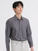 callisto灰色棉混纺条纹长袖衬衫 SSTSL191C 商品缩略图1