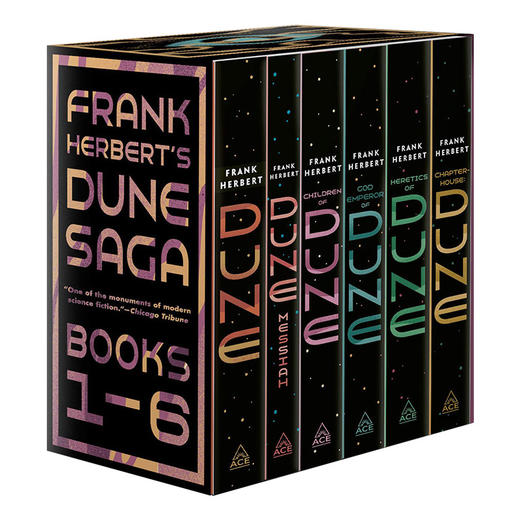 沙丘六部曲1-6册盒装 英文原版 Frank Herbert's Dune 甜茶海王张震同名电影科幻小说 弗兰克赫伯特 当代科幻史诗原著畅销书英文版 商品图0