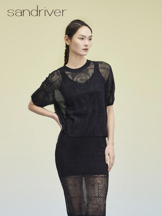 镂空圆领套衫 SJS95W027A 商品图4