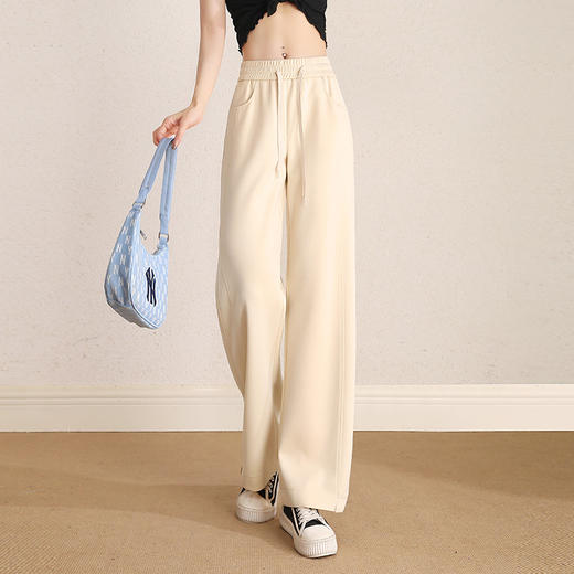 春季新款，松紧高腰阔腿裤直筒裤宽松休闲裤子MYX-72188 商品图6