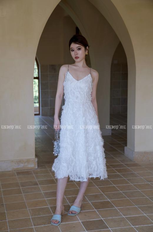 【门店同款】春季羽毛刺绣链条吊带裙 150545428 商品图4