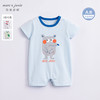 马克珍妮夏装新款 男宝宝手绘动物纯棉短袖连体衣230787 商品缩略图0