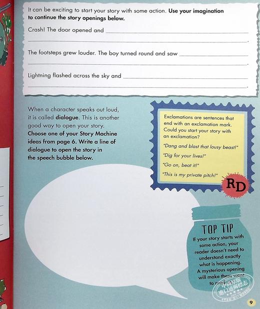 【中商原版】Roald Dahl Creative Writing with Fantastic Mr Fox 罗尔达写作能力 狐狸爸爸 情节写作练习 英文原版 7-11岁 商品图6