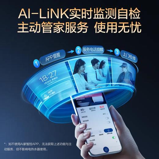 【EWH-60HGMWi】A.O.史密斯AI-LiNK款薄型速热金圭内胆电热水器 商品图8