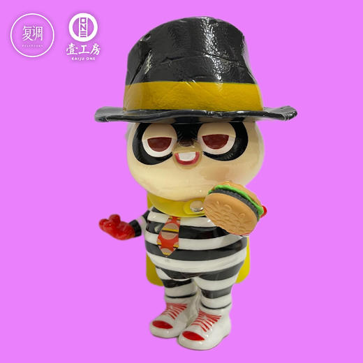 现货 壹工坊 汉堡神兔 搪胶 商品图3