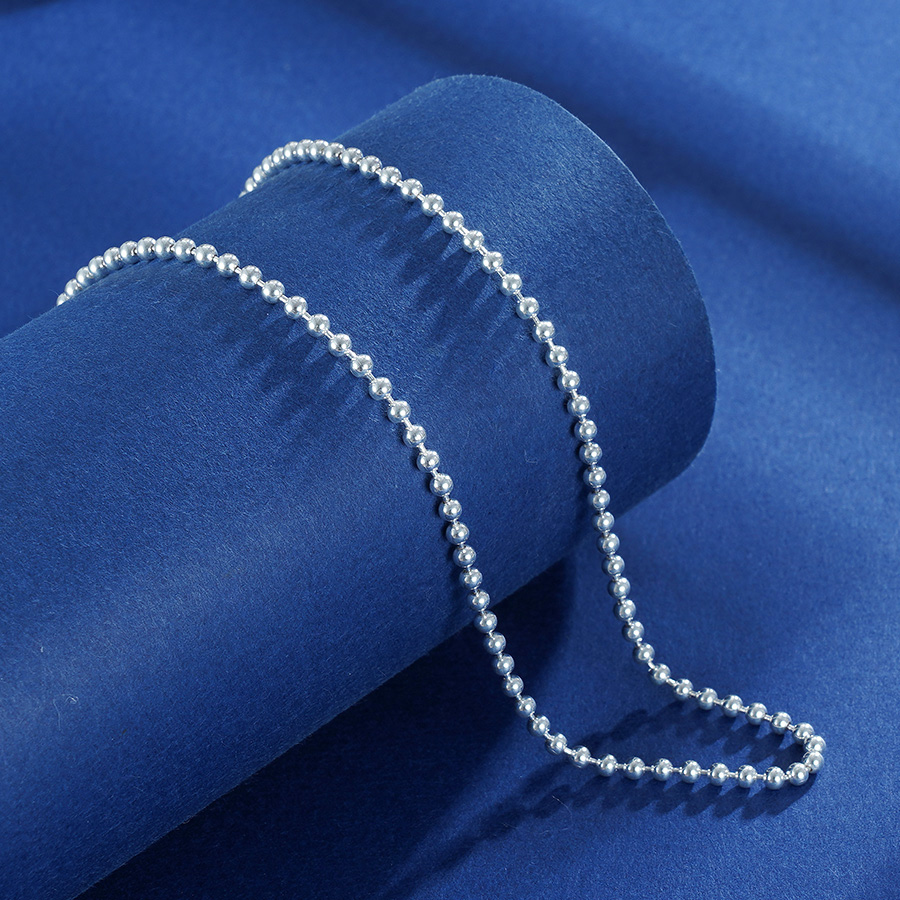 S990银佛珠项链【XL009】【XL010】搭配链2303