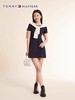 TOMMY HILFIGER 23新款春夏女装简约气质拼色圆领收腰显瘦A字连衣裙 商品缩略图1