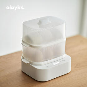 olayks煮蛋器蒸蛋器家用多功能小型迷你双层早餐机煮鸡蛋神器宿舍