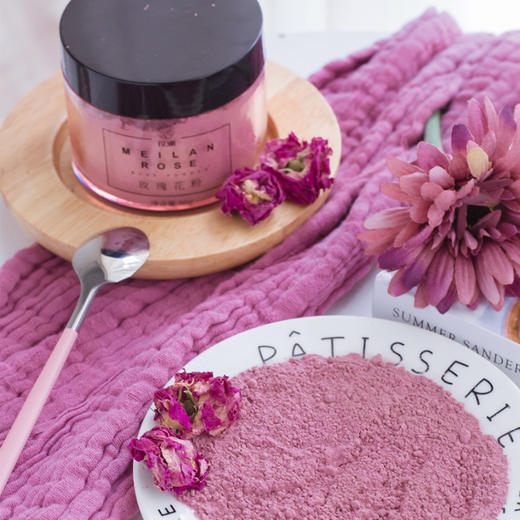 【有机玫瑰花粉&玫瑰花酱】精选头期重瓣红玫瑰 酿够500多天发酵 口感柔和 满满玫瑰花香 商品图5