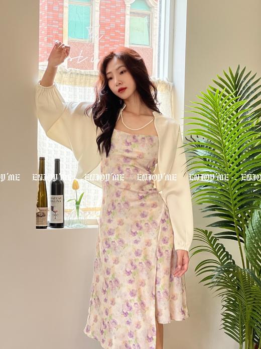 【门店同款】2023年夏季花卉侧开叉吊带裙 150555124 商品图1