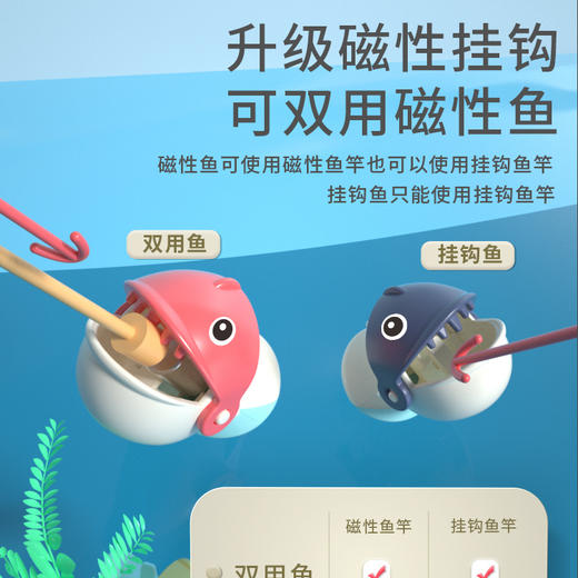 Z531电动钓鱼套装 25双用鱼8竿 蓝充电款 商品图1