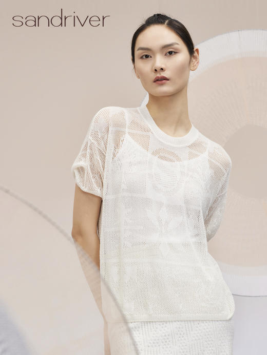 镂空圆领套衫 SJS95W027A 商品图1