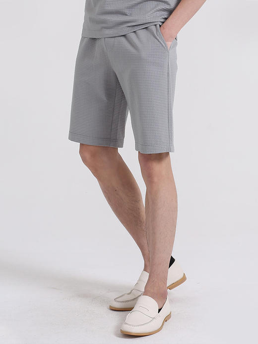 callisto灰色棉混纺短裤 SSSPW118C 商品图1