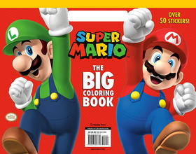 超级马力欧 大图画书 涂色书 任天堂 英文原版 Super Mario: The Big Coloring Book