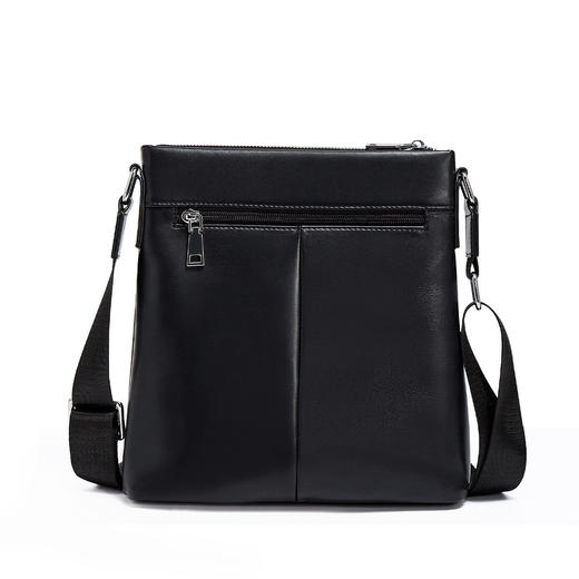 Safiya/索菲娅2023新款二层牛皮商务男款单肩包大容量斜挎包男包SF8135002Y 商品图2