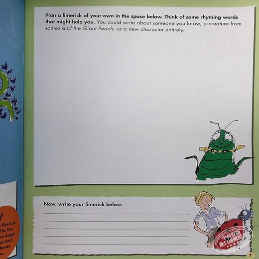 【中商原版】Roald Dahl Creative Writing with James and the Giant Peach 罗尔达写作能力 詹姆斯与大仙桃 诗歌创作 7-11岁 商品图4
