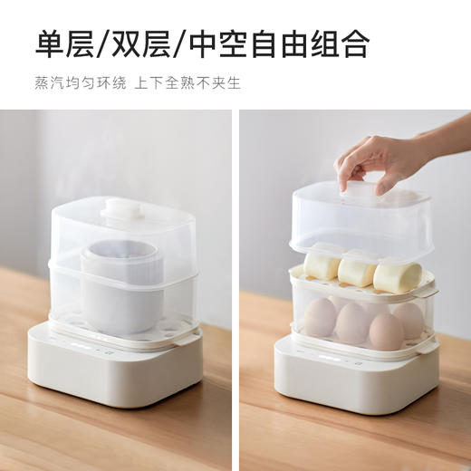 olayks煮蛋器蒸蛋器家用多功能小型迷你双层早餐机煮鸡蛋神器宿舍 商品图2