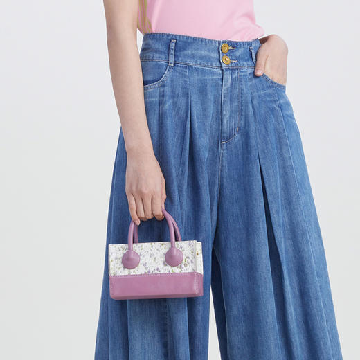 谜底小包包2023夏季新款时尚链条包包单肩包手提包拼接232MQ0911 商品图3