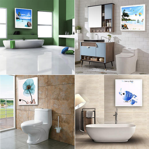 【防水防潮！多功能速开储物收纳箱！】浴室折叠收纳柜置物架 卫生间放衣服储物柜 厕所壁画 免打孔壁挂式超便捷 商品图3