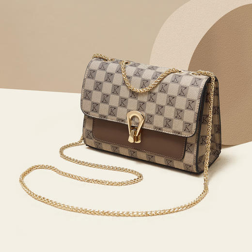 Safiya/索菲娅包包印花2023新款链条包时尚单肩包女式斜挎包女包SF9140066Y 商品图2