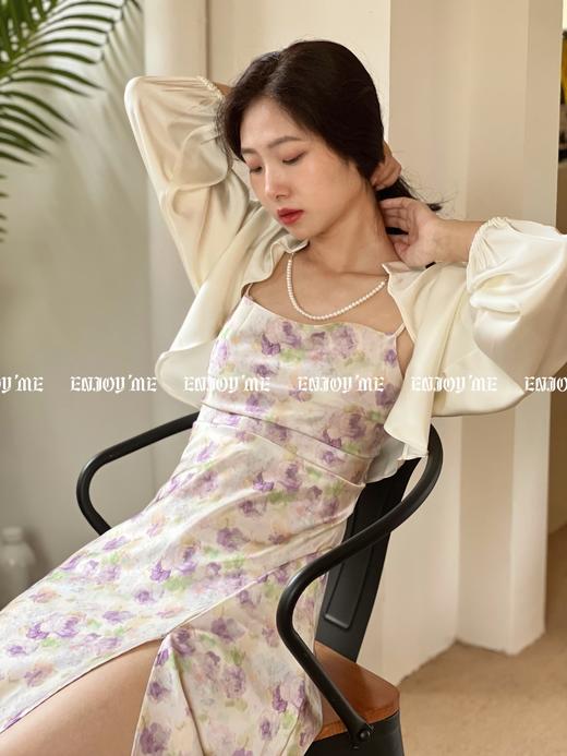 【门店同款】2023年夏季花卉侧开叉吊带裙 150555124 商品图4