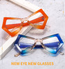 【好物推荐】新款个性蝴蝶猫眼彩虹色系平光镜 配镜眼镜框防蓝光眼镜 商品缩略图0
