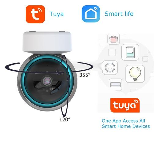 摄像机摇头WiFi监控安防360跟踪报警摄像头1080P 商品图2