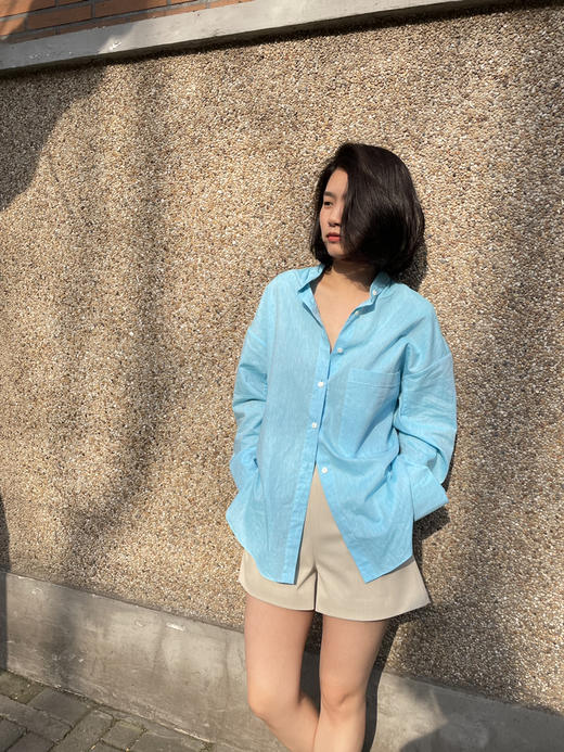 Semplicita | F20 极简西装短裤 [浅米 / 黑藏青] 商品图5