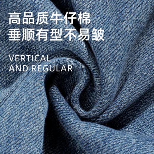 高腰牛仔A字半身裙 棉质牛仔裙【233-18】 商品图5