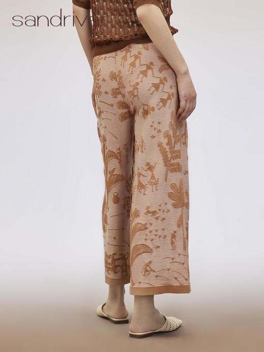 芝麻点提花直筒裤 SJS95K053K 商品图2