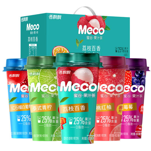 香飘飘MeCo蜜谷新派茶饮桃桃红柚【400ml】 商品图0