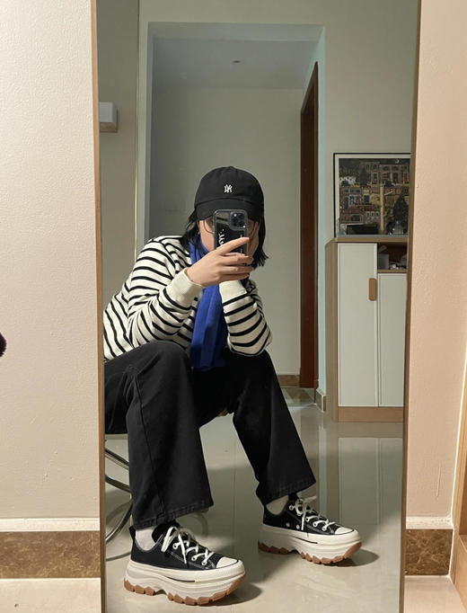 年后发！得物渠道！巨好穿！匡威矮子乐日本100年限定❗肖战同款鞋子❗纯正日本订单 全球都断货❗限定款代购800+最新升级版双层面料！海岸帆布➕透气网布双层复合，正经防伪面料，5cm增高➕EVA鞋垫 商品图4