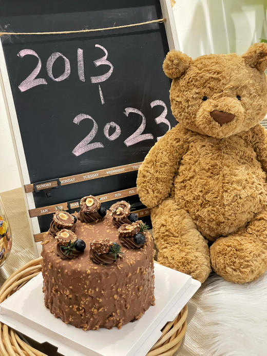 恬小姐十岁同款，榛巧淋面巧克力蛋糕，随机赠送卡通小蜡烛 商品图6