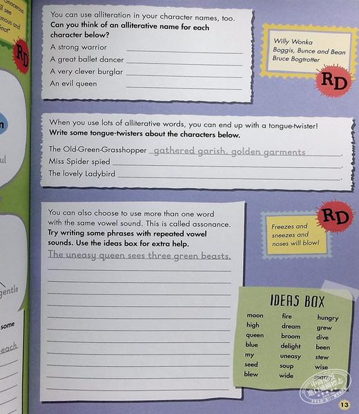 【中商原版】Roald Dahl Creative Writing with James and the Giant Peach 罗尔达写作能力 詹姆斯与大仙桃 诗歌创作 7-11岁 商品图7