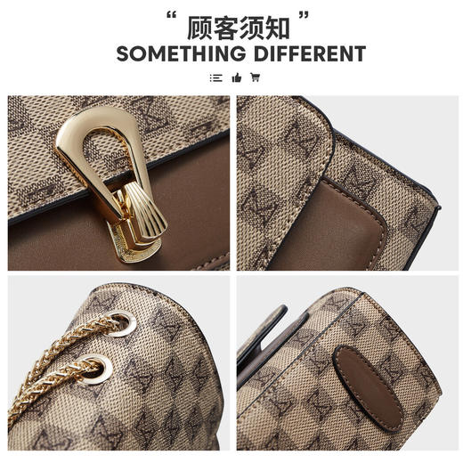 Safiya/索菲娅包包印花2023新款链条包时尚单肩包女式斜挎包女包SF9140066Y 商品图6