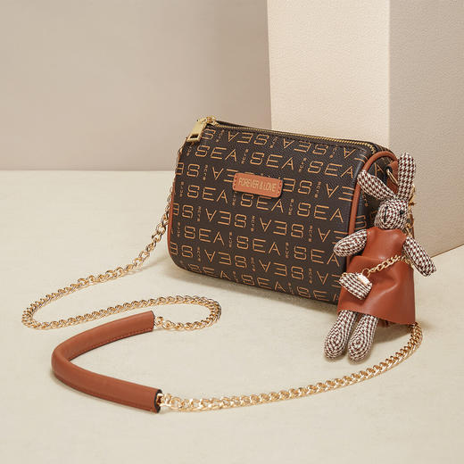 Safiya/索菲娅包包2023新款手机包时尚链条包单肩包女斜挎包女包SF9151070Y 商品图3