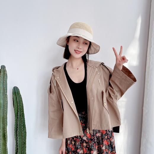 棉质华斗篷短外套 纺纱挺括街头上衣 商品图0